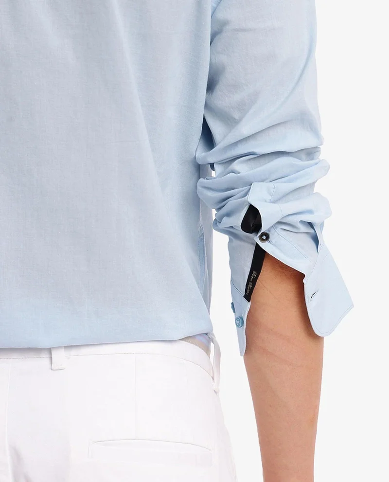 Rare Rabbit Men's Classic Cotton Plain Shirt