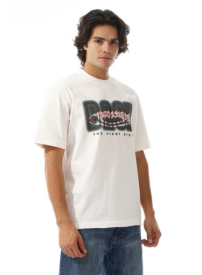 WHITE RABBIT White Printed Round Neck T-shirt  - Image 2