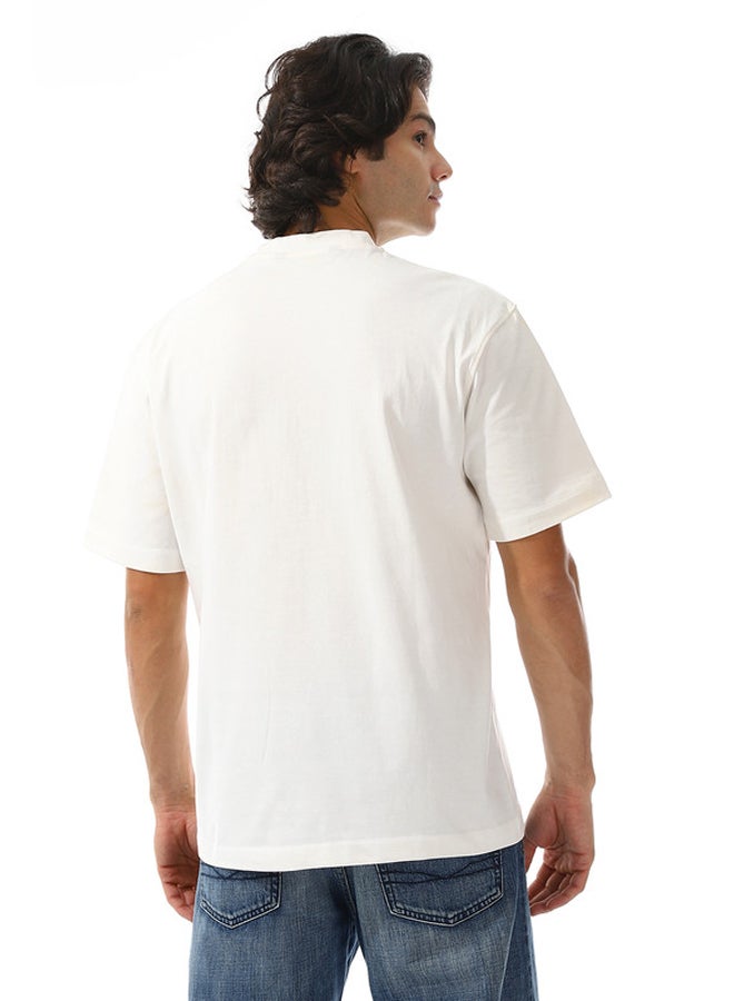WHITE RABBIT White Printed Round Neck T-shirt  - Image 3