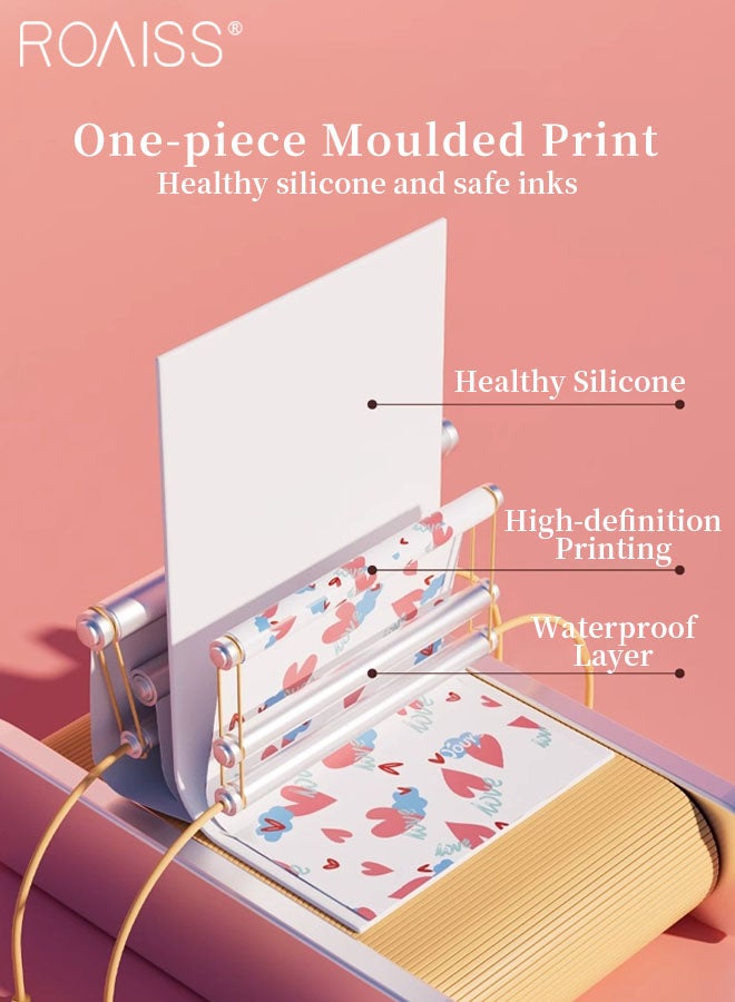 رويس مجموعة نظارات سباحة مكونة من 3 قطع للنساء، نظارات سباحة عالية الدقة مقاومة للماء والضباب، معدات سباحة خارجية مع نظارات سباحة، وغطاء سباحة، ومشبك أنف للرياضات المائية - Image 5