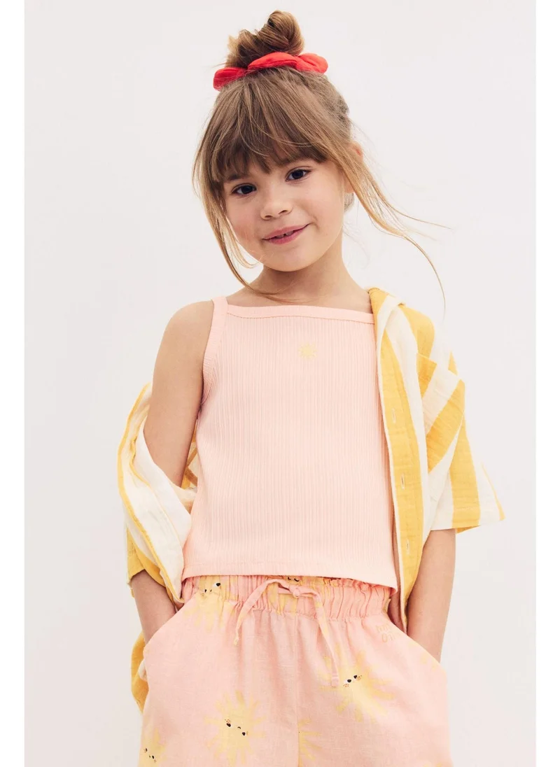 اتش اند ام Embroidery-detail strappy top
