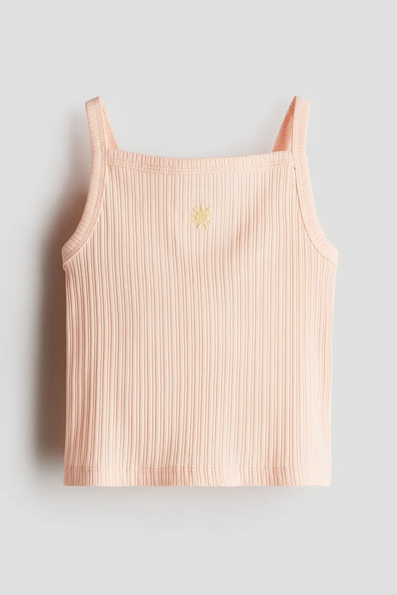 H&M Embroidery-detail strappy top
