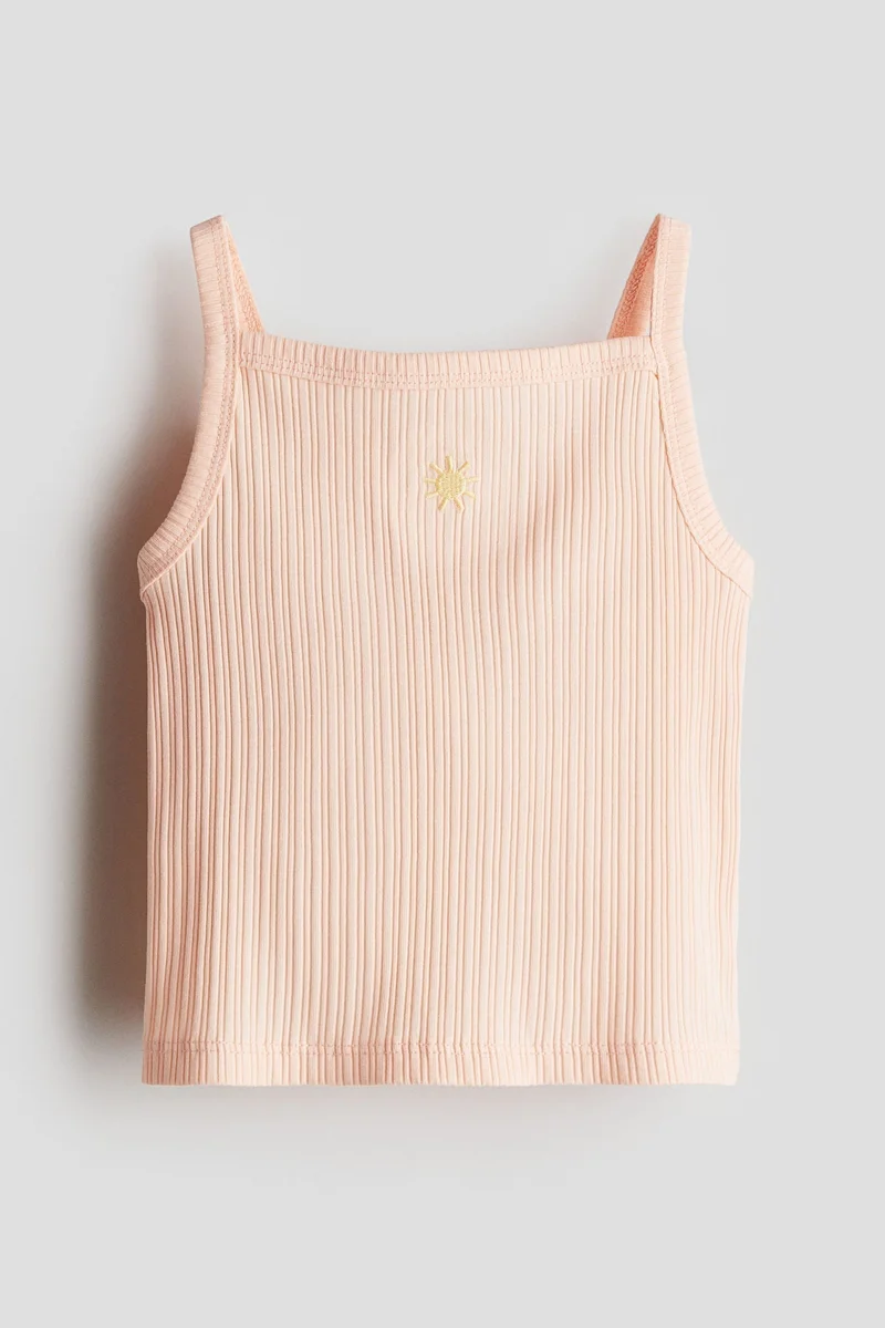 H&M Embroidery-detail strappy top