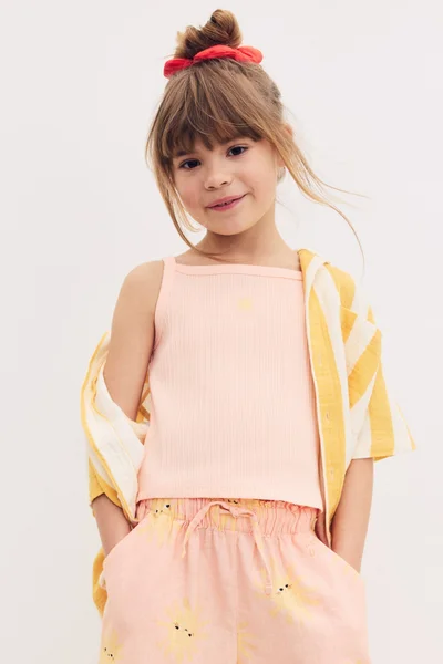 H&M Embroidery-detail strappy top