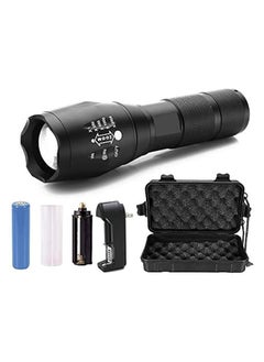 Bright Cree XM-L T6 high lumens Zoomable LED Flashlight with charger and battery