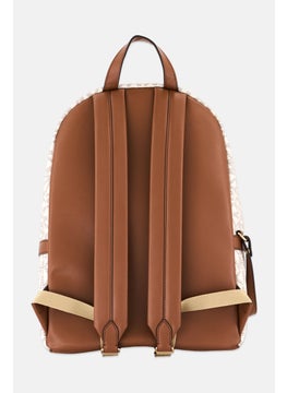 Michael Kors Women Brand Logo Backpacks 40 H x 30 L x 12 W cm, Beige  - Image 3