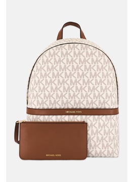 Michael Kors Women Brand Logo Backpacks 40 H x 30 L x 12 W cm, Beige  - Image 1