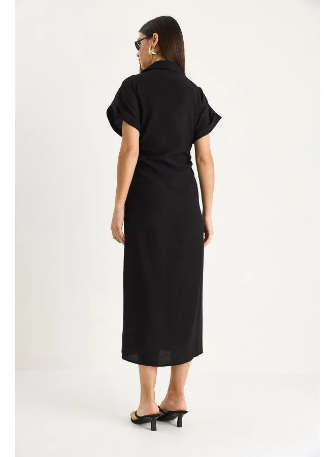 Ginger Button Up Shirt Dress