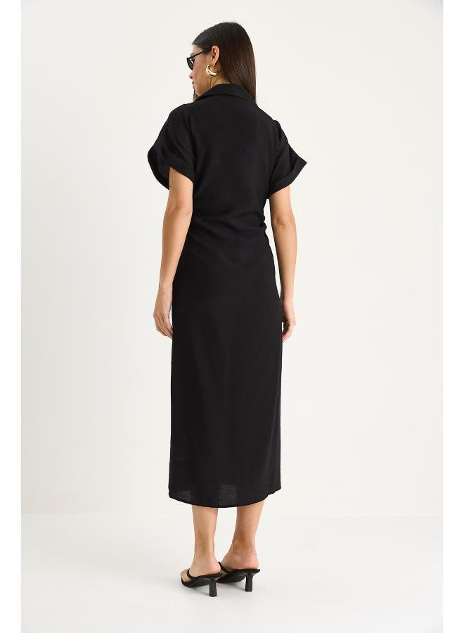 Ginger Button Up Shirt Dress - Image 2