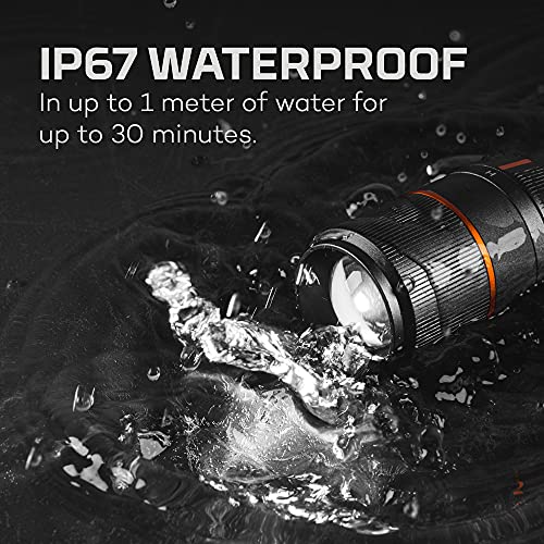 NEBO DAVINCI Flashlight & Portable Charger | Very High Lumens, Rechargeable, Waterproof Handheld Flashlight for Camping & Hunting, USB Power Bank, Variable Zoom, Includes Charging Cable - Image 5