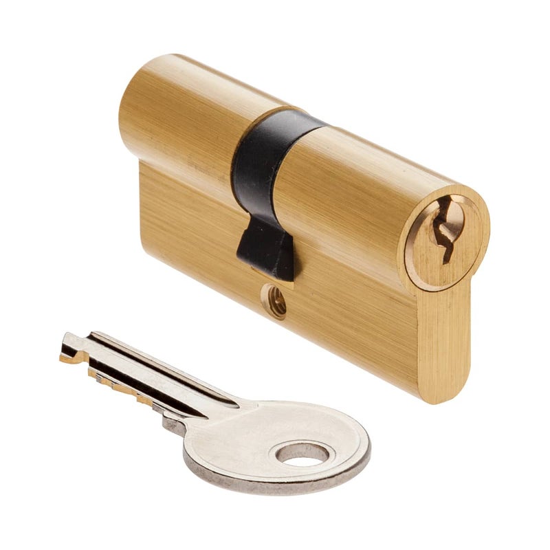 Yale 500 Series Double Euro Profile Cylinder K+K 65 mm Satin Nickel