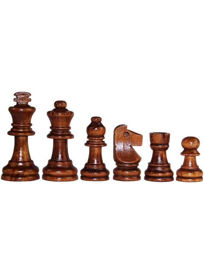 CRAZX Wooden Chess Pieces, Tournament Wood Chessmen Pieces Only (7 cm King Figures) Chess Game Pawns Figurine Pieces, Color May Vary (SSTP) - B for 4 Years and up - Image 5