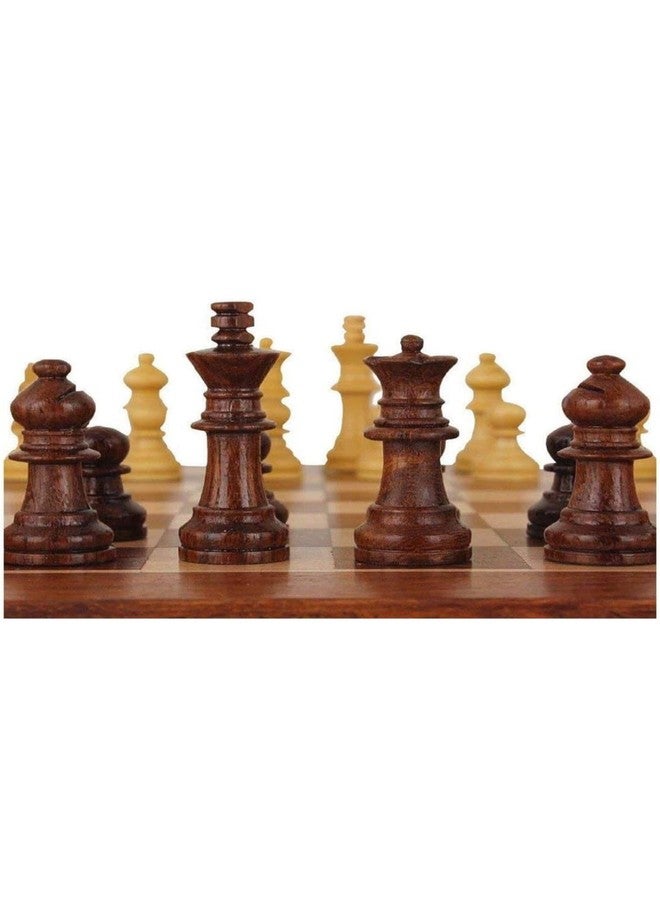 CRAZX Wooden Chess Pieces, Tournament Wood Chessmen Pieces Only (7 cm King Figures) Chess Game Pawns Figurine Pieces, Color May Vary (SSTP) - B for 4 Years and up - Image 3