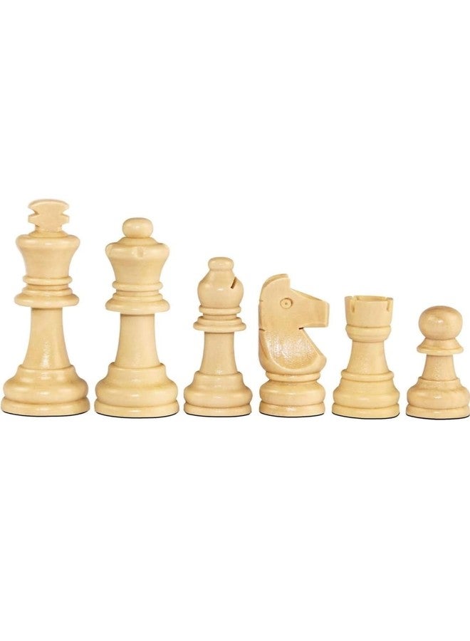 CRAZX Wooden Chess Pieces, Tournament Wood Chessmen Pieces Only (7 cm King Figures) Chess Game Pawns Figurine Pieces, Color May Vary (SSTP) - B for 4 Years and up - Image 4