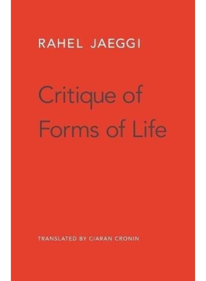 Critique of Forms of Life - Hardback