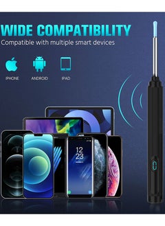 Joshberg Visual Ear Wax Removal Tool with light, Wireless Ear Cleaning Kit for iOS, Android Smartphones, Wax Elimination Spoon Kit  - Image 2