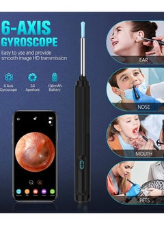 Joshberg Visual Ear Wax Removal Tool with light, Wireless Ear Cleaning Kit for iOS, Android Smartphones, Wax Elimination Spoon Kit  - Image 3