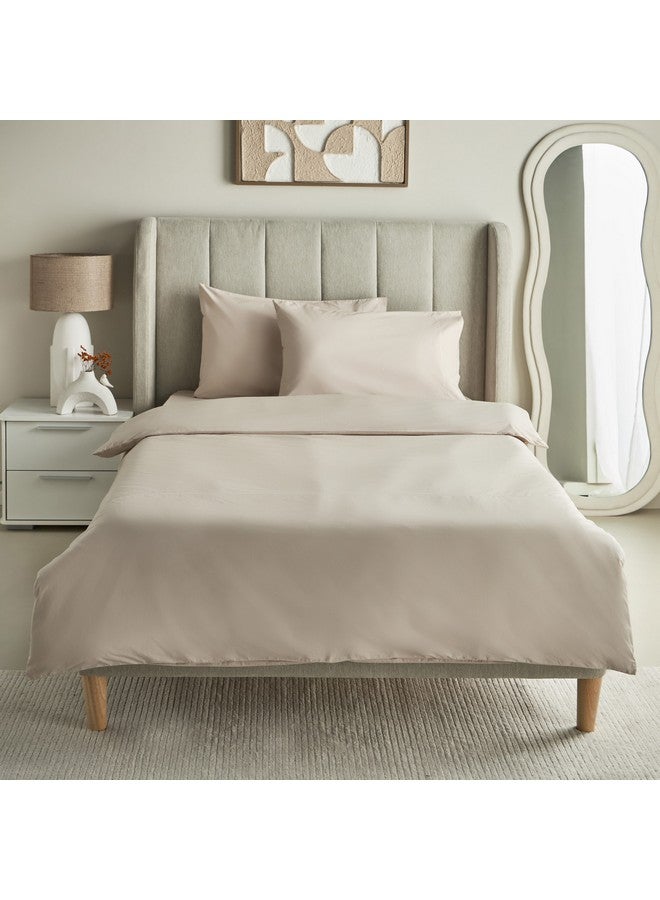 Home Box Purely-percale 2-Piece 300TC Percale Single Duvet Quilt Cover Set 200 x 135 cm  - Image 3