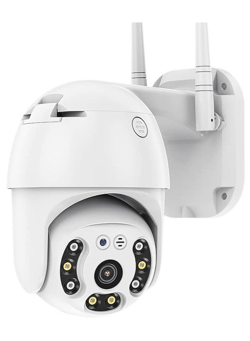 PTZ IP Camera HD Night Vision IP66, 8MP 360 Degree Smart Wifi Camera Outdoor, Waterproof Automatic Tracking IP Wifi Camera (ICsee APP)