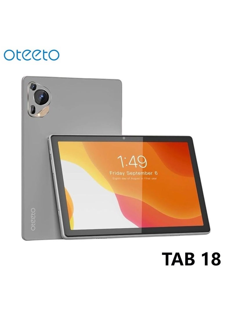 Oteeto Powerful & Portable: Oteeto TAB 18 10.1 Inch Android Tablet with Keyboard & Cover in Sleek Grey - Image 2