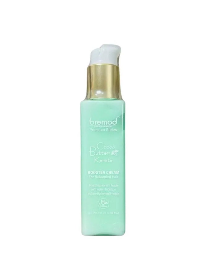 Bremod Performance Premium Series Cocoa Butter Keratin Booster Cream for Rebonded Hair - 130ml | Anti-Frizz & Smoothing Treatment