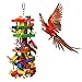 RUBYQ Large Parrot Toy 20in Bird Parrot Toy Multicolored Natural Wooden Bird Chewing Toys for Large Macaws African Grey and a Variety of Parrots - Image 3