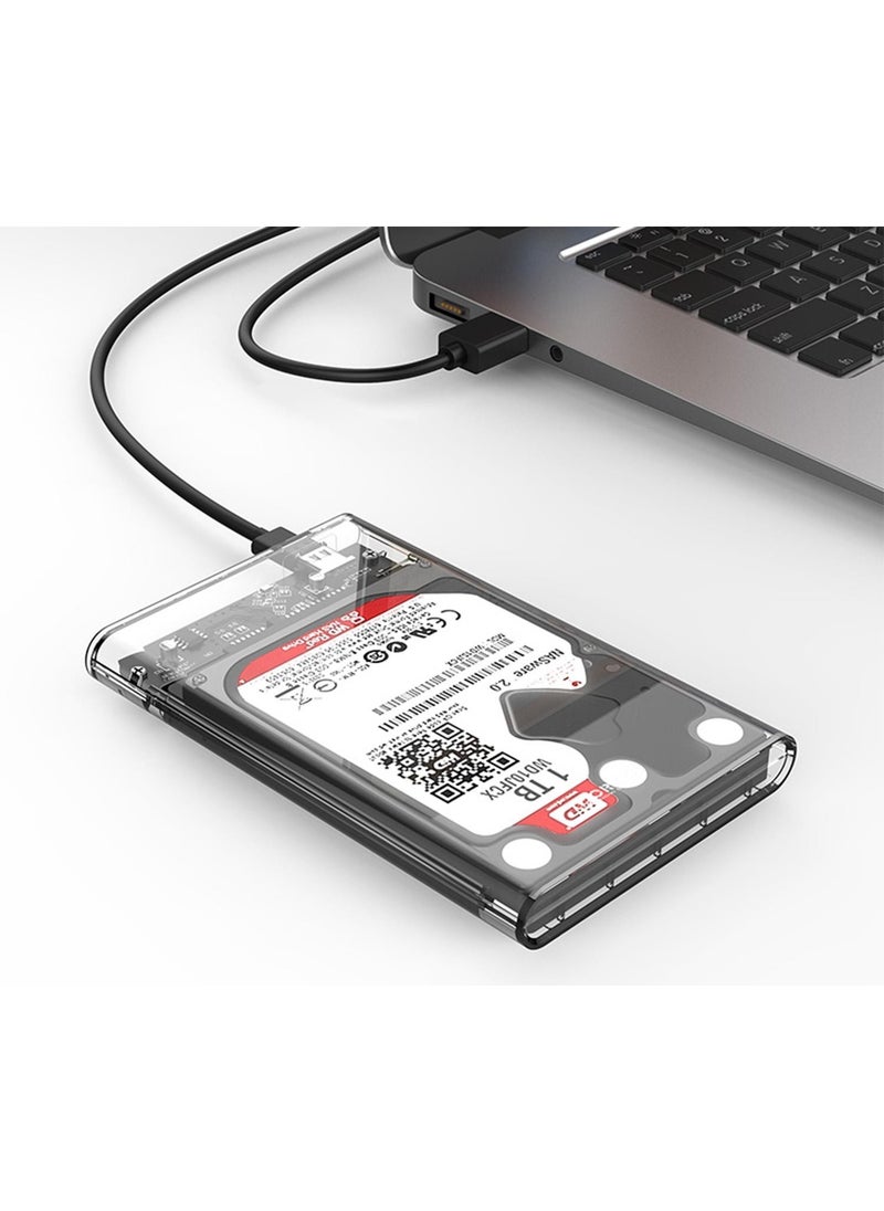 Orico - Orıco USB 3.1 Gen2 Type-C 2.5” Inch Sata SSD Hard Disk Box Transparent - Image 1