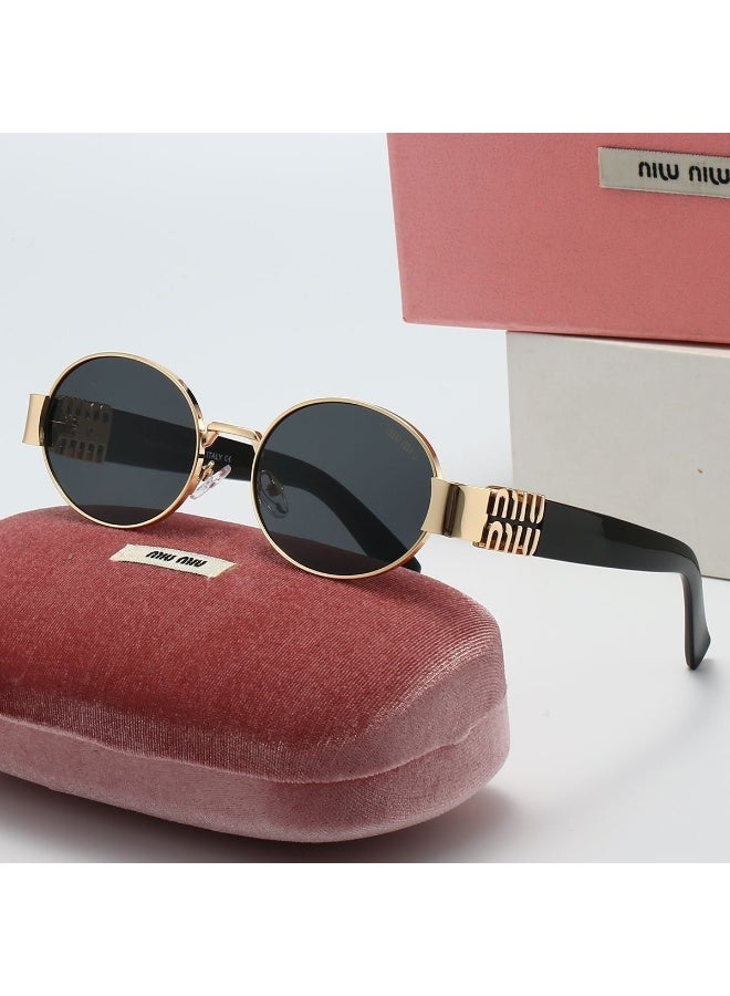 Miu Miu Italian-made Miu Miu oval luxury cycling sunglasses for women.