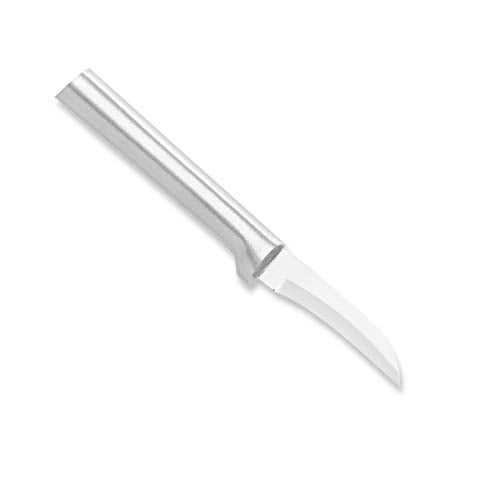 Rada Cutlery Curved Blade Paring Knife – Stainless Steel Blade With Aluminum Handle Made in USA, 6-1/8 Inch (R100) - Image 1