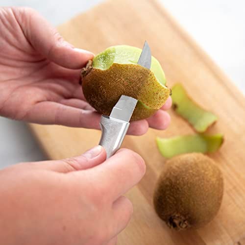 Rada Cutlery Curved Blade Paring Knife – Stainless Steel Blade With Aluminum Handle Made in USA, 6-1/8 Inch (R100) - Image 4