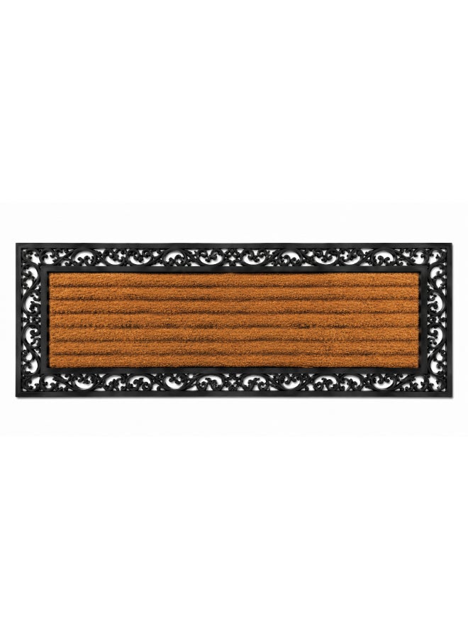 Home auraa Grand Design Doormat  40x60cm | Non Slip PVC and Coir Material | Indoor Outdoor Durable Entrance Doormats - Image 4