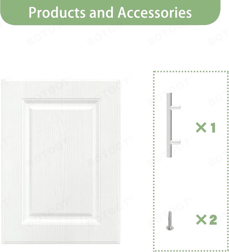 BOTOOT Built-in Cabinet Doors - Cabinet Doors for Kitchen, Living Room, Bedroom, Bathroom - 22.5 Inch High (White Texture, 16.25 Inch Wide) - Image 5