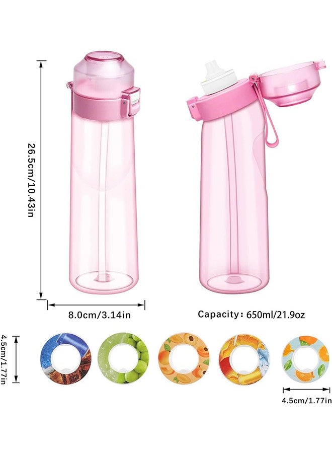 Generic Sports Air Water Bottle BPA Free, 650ml Starter up Set Drinking Bottles with Fruit Flavour Pod Scented For Flavouring 0 Sugar, 0 Calorie  - Image 2