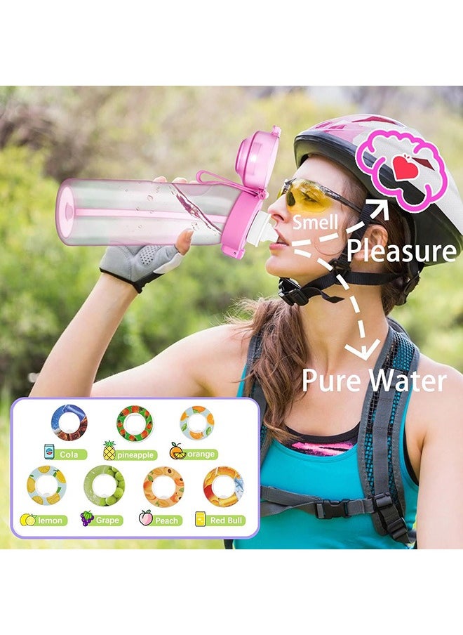 Generic Sports Air Water Bottle BPA Free, 650ml Starter up Set Drinking Bottles with Fruit Flavour Pod Scented For Flavouring 0 Sugar, 0 Calorie  - Image 3