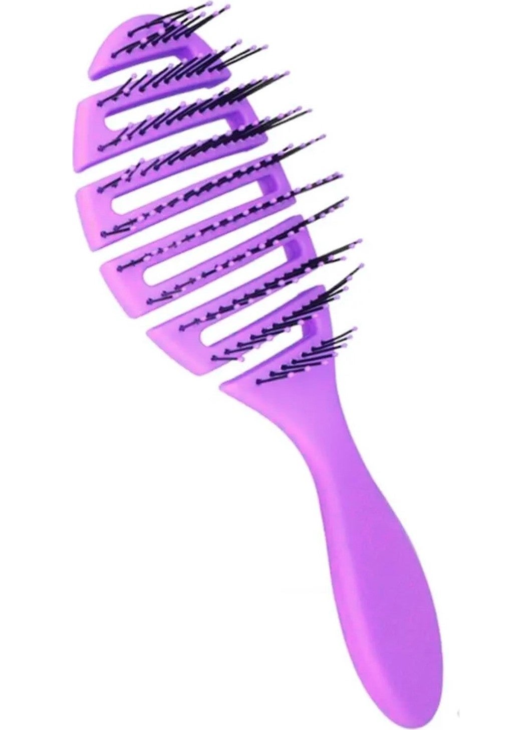 Bizimevde 3D Professional Hair Brush Hair Brush Pink Pro Three Dimensional Oval Hair Brush Oval  - Image 1