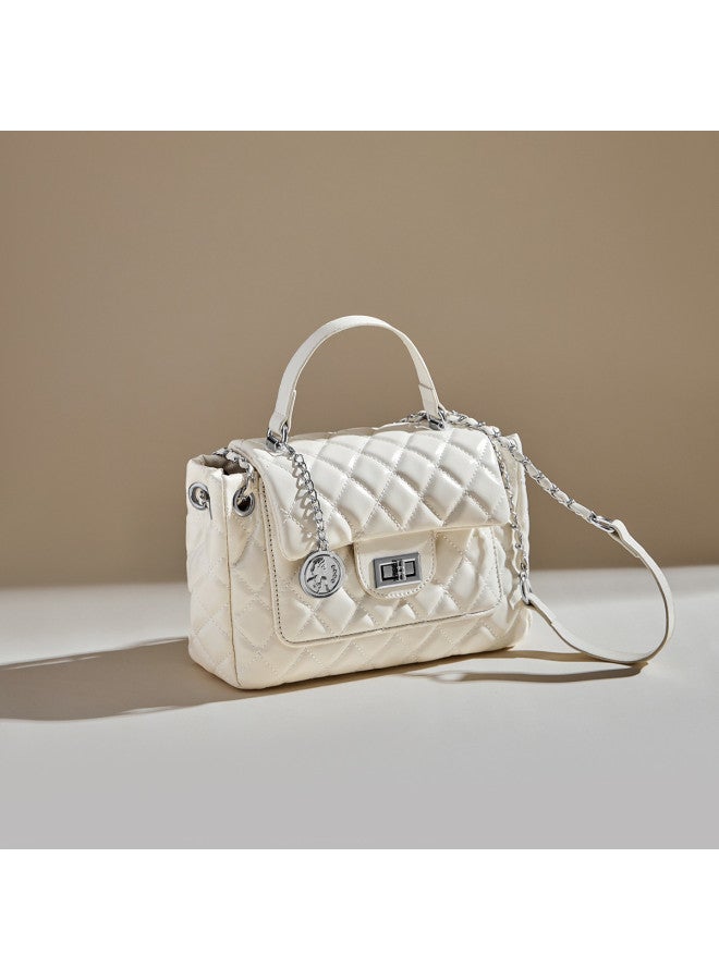 15MINS Light Luxury Women's Bag - Diamond Quilted Chain Shoulder Bag & Crossbody Small Square Purse - Image 2