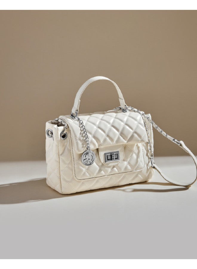 15MINS Light Luxury Women's Bag - Diamond Quilted Chain Shoulder Bag & Crossbody Small Square Purse - Image 1