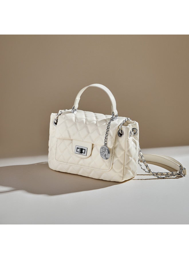 15MINS Light Luxury Women's Bag - Diamond Quilted Chain Shoulder Bag & Crossbody Small Square Purse - Image 3
