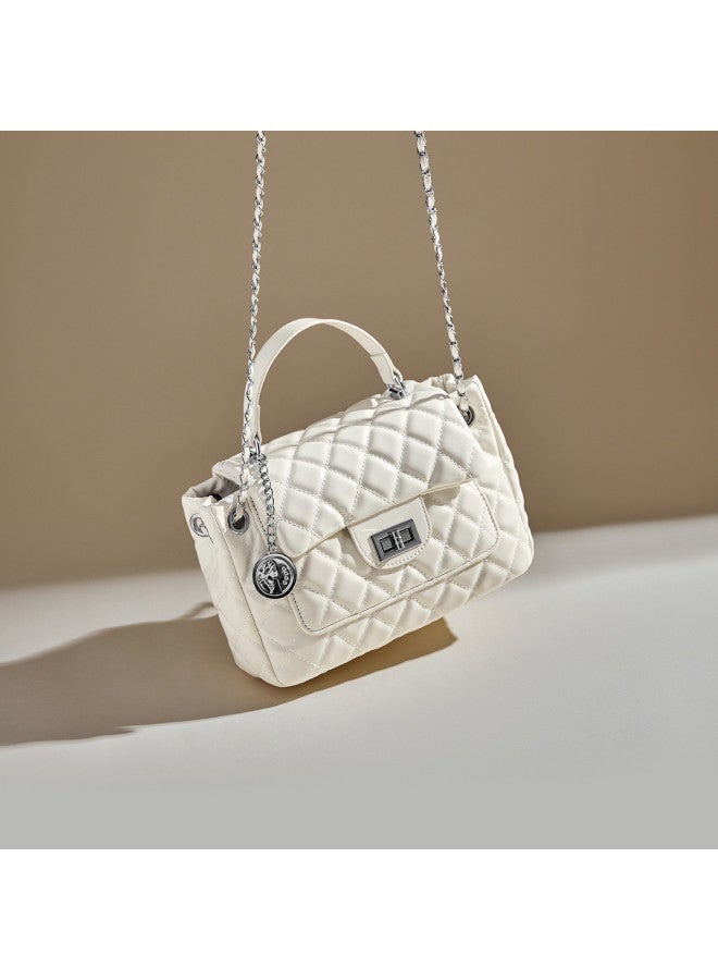 15MINS Light Luxury Women's Bag - Diamond Quilted Chain Shoulder Bag & Crossbody Small Square Purse - Image 4