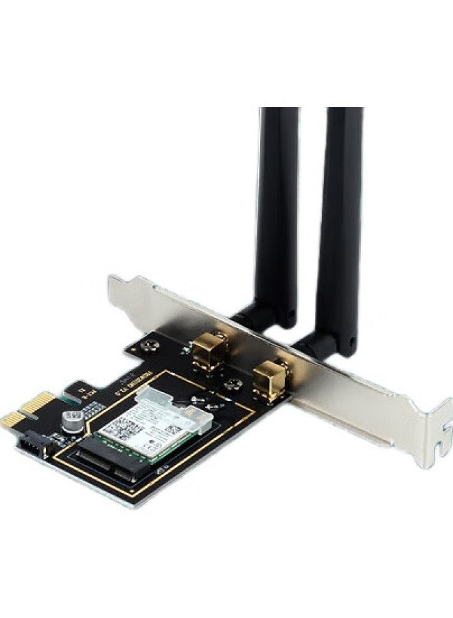 Newmine Pci-E Wireless Network Card For Desktop Computer, Wifi 6 Receiver With Built-In Bluetooth, 5G Dual-Band Gigabit Network Card, Wifi Transmitter, Intel Gaming Network - Image 3