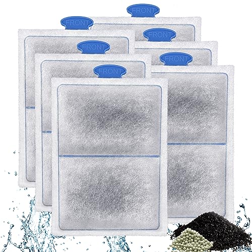 driamor 6 Pack PF-L Filter Cartridges, Fish Tank Aquarium Filter Cartridge Replacement with Zeolite Compatible with PF20, PF30, PF40 and PF75 Power Filters - Image 1