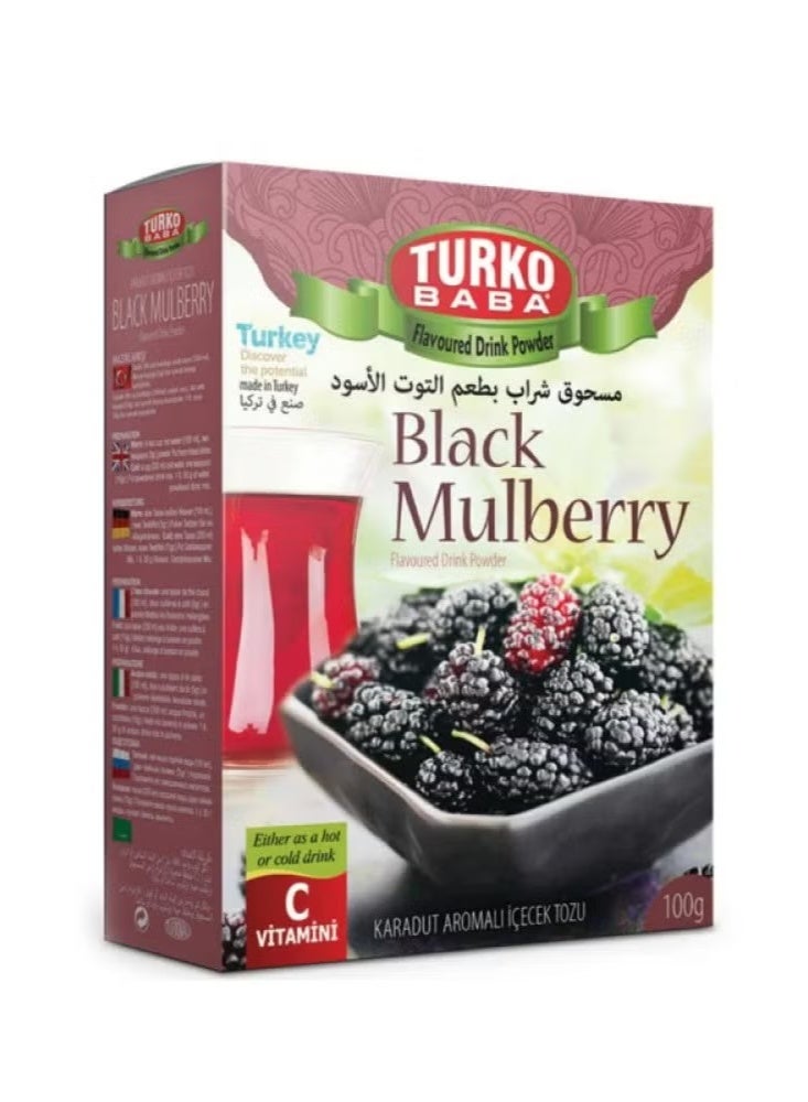 TURKO BABA Black mulberry Flavored Drink Powder 300g - Image 1