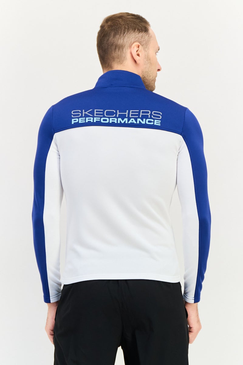 SKECHERS Men Sportswear Fit Long Sleeve Training Sweatshirt, Multicolor - Image 4