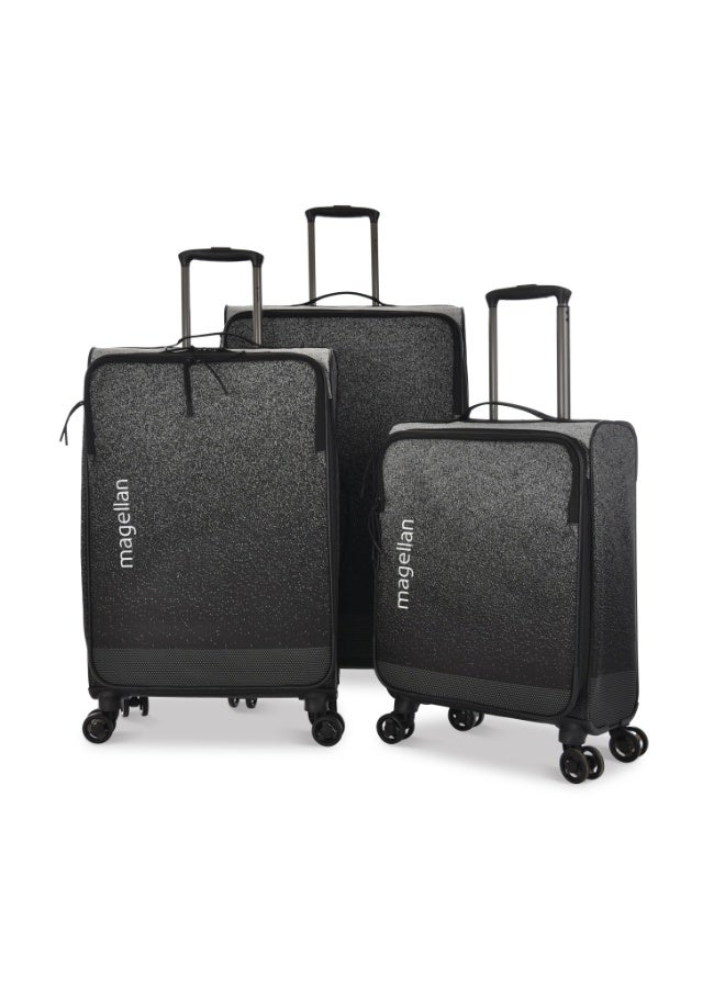 ماجلان طقم حقائب سفر قماشية (Soft Luggage) – 3 قطع MS013/3P قابلة للتوسعة (20، 24، 28 بوصة) مع قفل TSA وأربع عجلات مزدوجة دوارة - Image 1