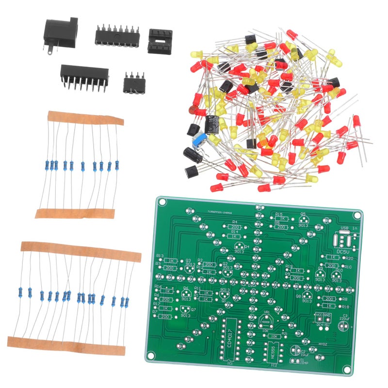 Water Flowing Light Soldering Kit DIY Electronic Circuit Board LED Module for Hobbyists Learners - Image 2