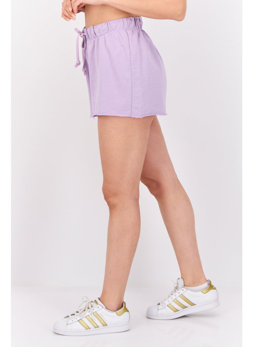 Lefties Women Drawstring Palin Short, Purple  - Image 2