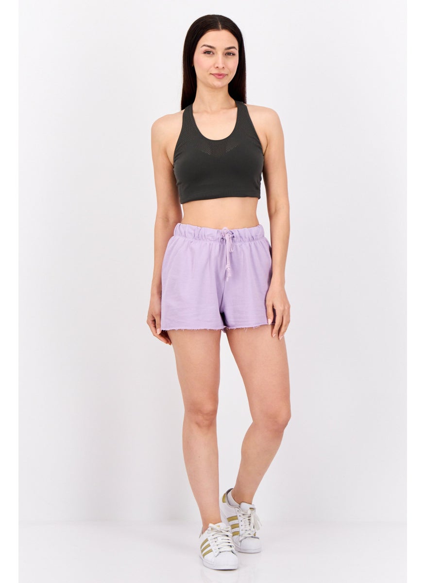 Lefties Women Drawstring Palin Short, Purple  - Image 4