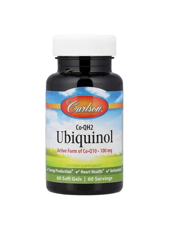 Carlson Co-QH2 Ubiquinol, 100 mg, 60 Soft Gels