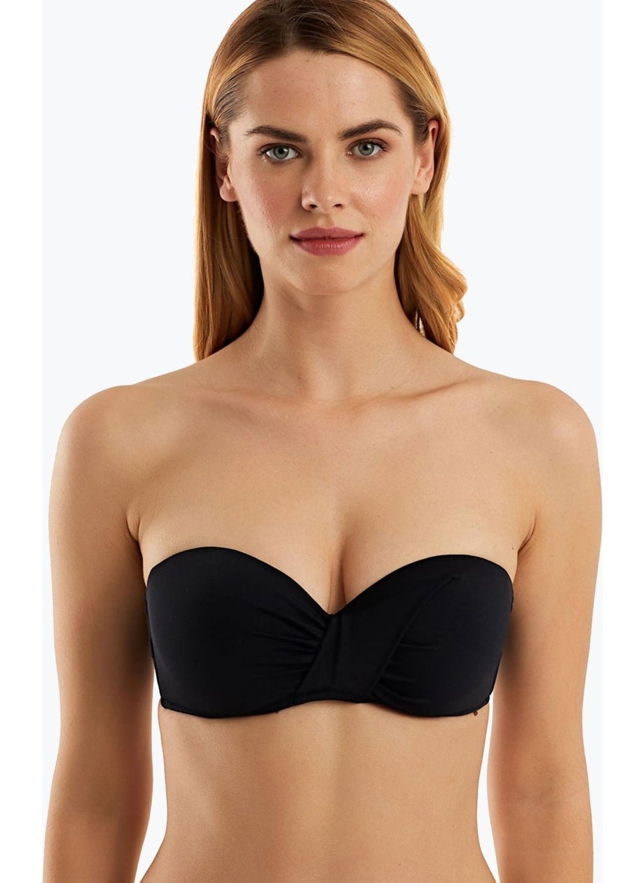 Ayyıldız 63549 Black Strapless Bikini Top  - Image 1