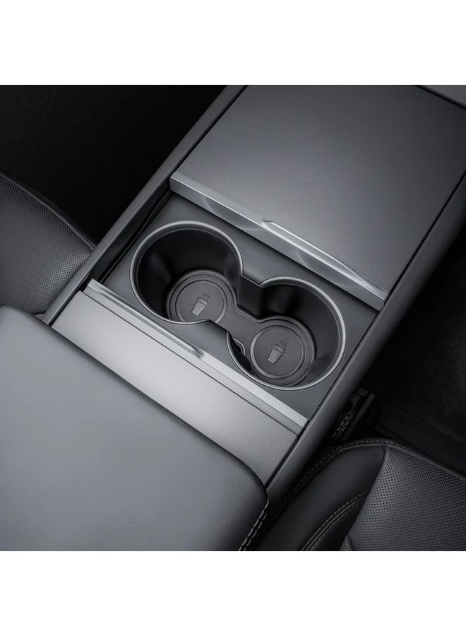 Non Slip Center Console Cup Mat for Model Y Juniper and Model 3 Highland Protective Storage Tray - Image 4